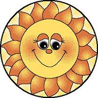 Круглый ковер детский Солнышко MANGO 11175-150 КРУГ