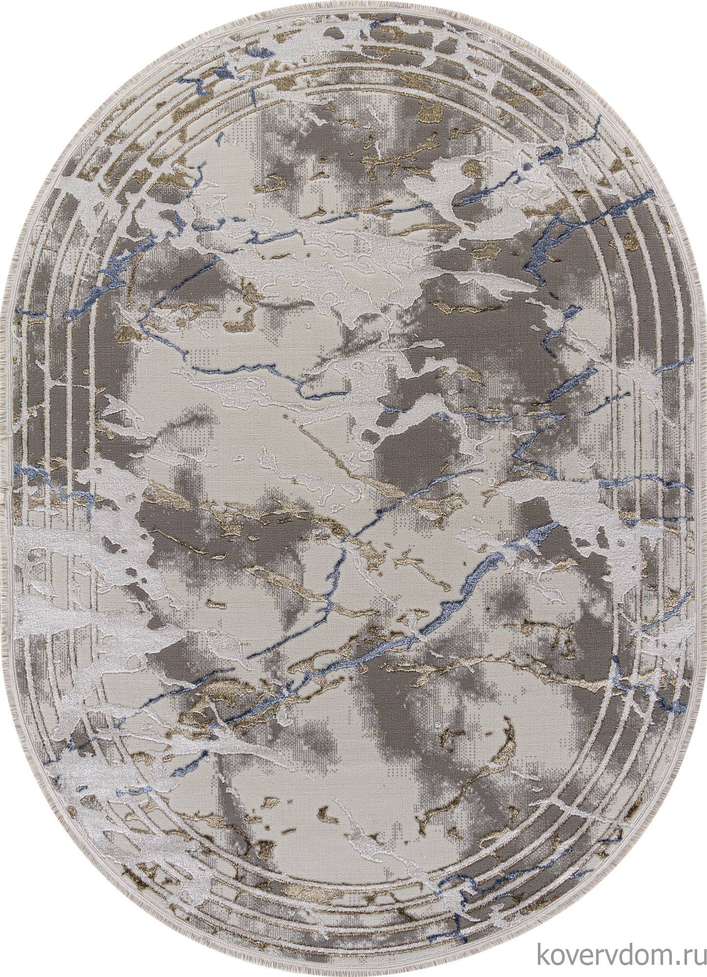 Ковер ESSA 27243A GRY / BLUE Овал