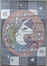 Детский ковер с единорогом SOFIT 2394 LIGHT GRAY