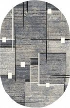 Овальный ковер обычный ворс Альфа 88034-55 ОВАЛ