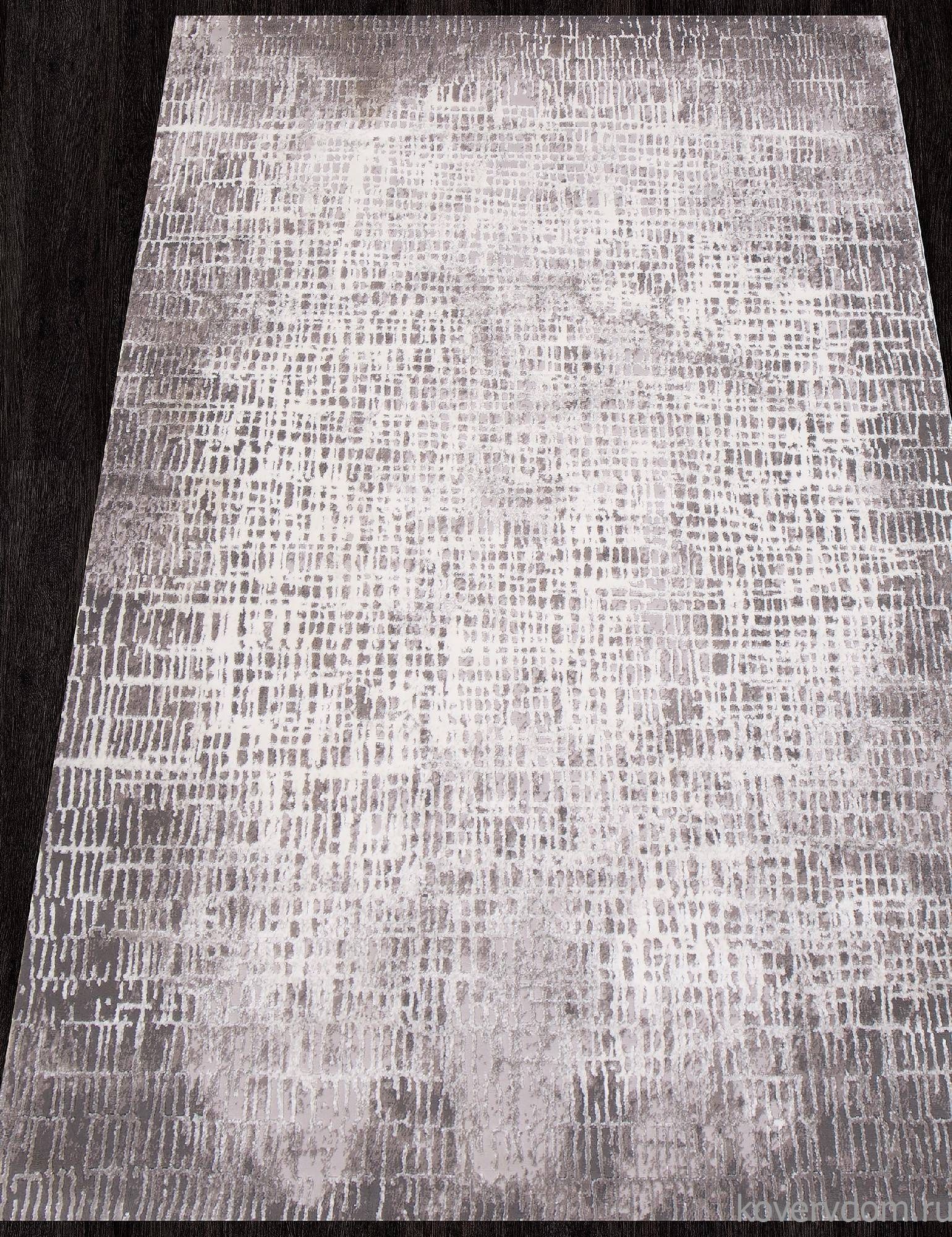 Ковер TEMPO 01606C C.POLY L. GREY / WHITE