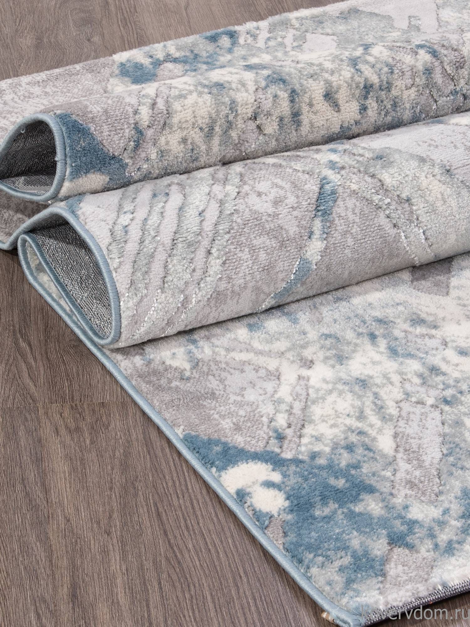 Ковер Valentino V134A D.GREY SHRINK / L.BLUE HEATSET