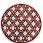 Ковер SARDES TRUVA 08423R RED / RED Круг