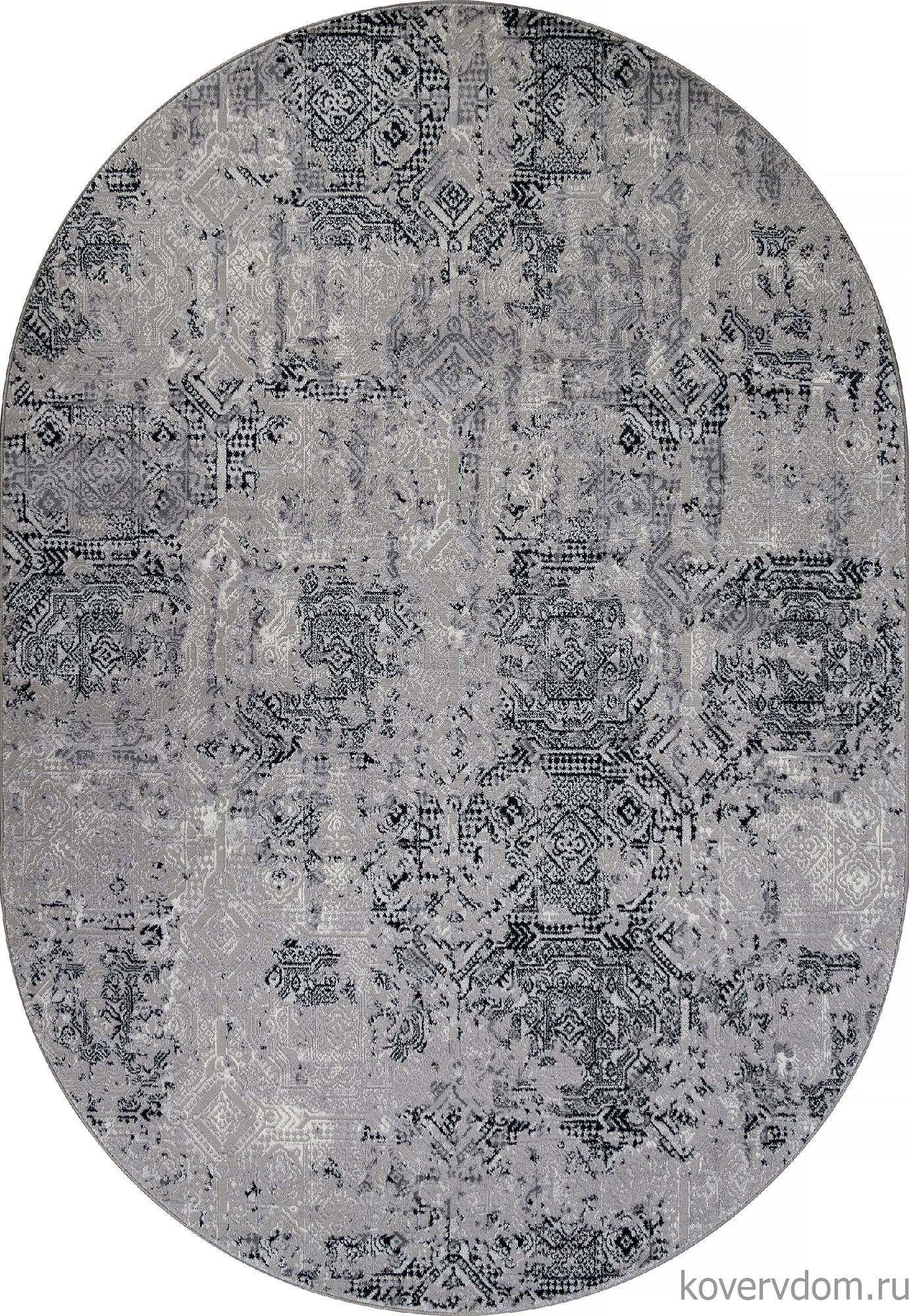 Ковер PALERMO F281 DARK GRAY Овал Ковер PALERMO F281 DARK GRAY Овал
