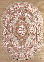 Ковер из Турции розовый STYLE N7668 055 PINK Овал
