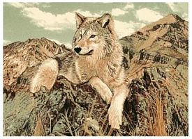 Ковер картина Фауна 50523 Волк