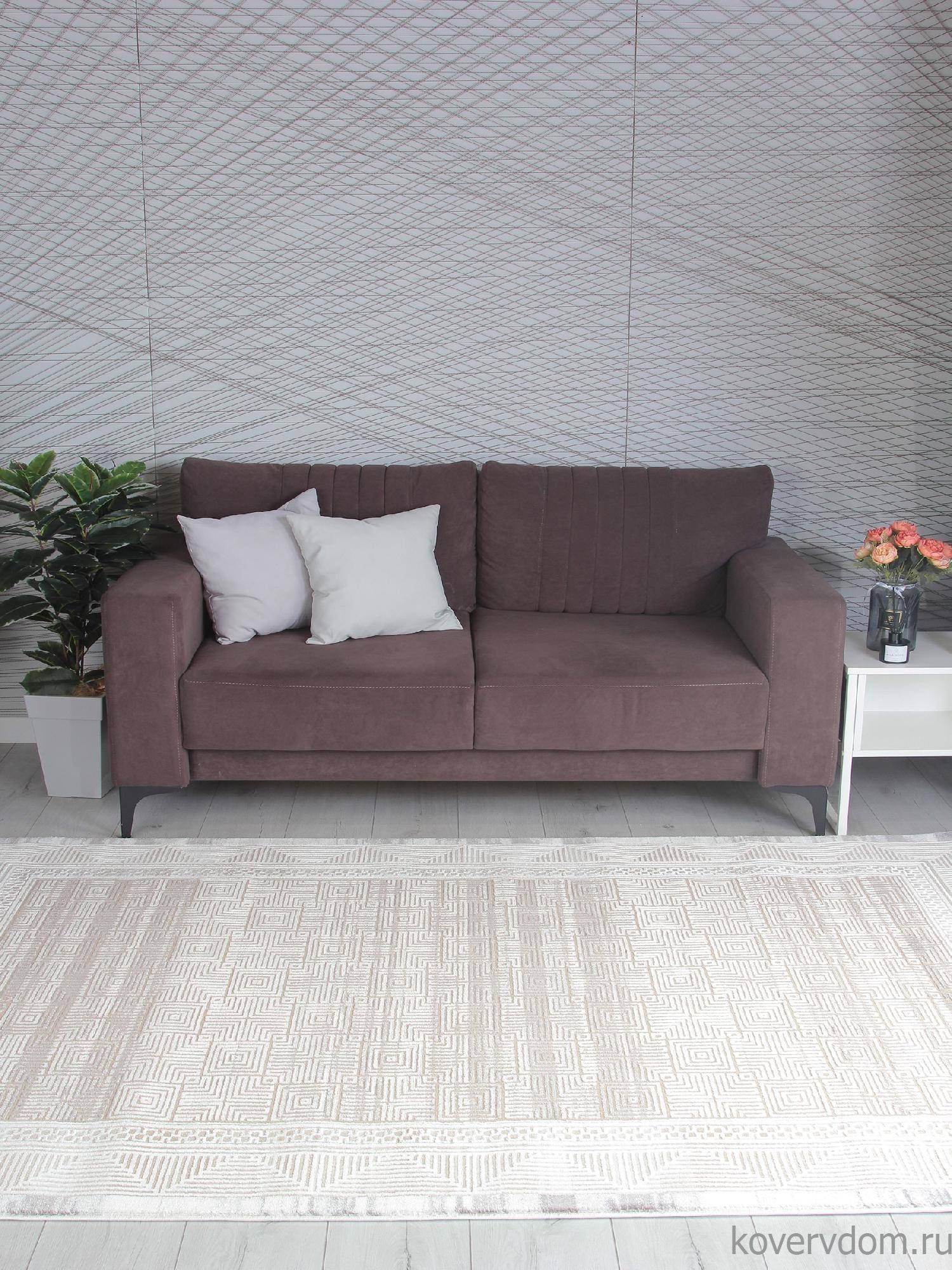 Ковер AMELI 9247A S.BEIGE / P.WHITE