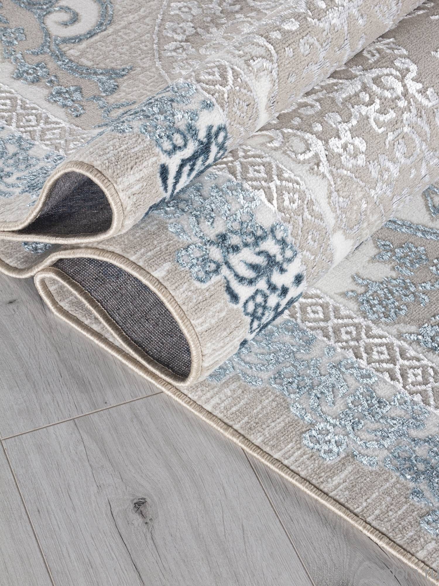 Ковер EFSAN Q010A CREAM SHRINK / BLUE FDY