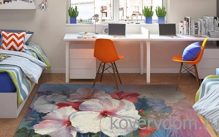Шерстяной ковер Hunnu R Цветы 6A2362 165 Шерстяной ковер Hunnu R Цветы 6A2362 165