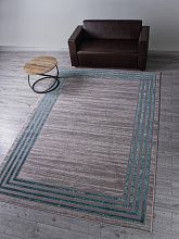 Ковер бирюзовый LIMAN F513 GRAY-BLUE