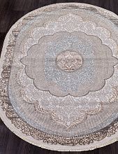 Ковер Ercaplan RODOS 7430B L.BLUE / CREAM Овал