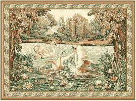 Ковер картина Фауна 145-01 Лебеди