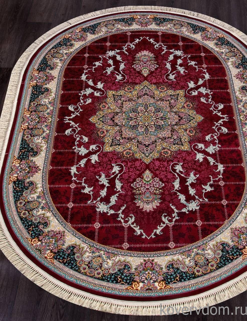 Ковер TEHRAN 7586 RED Овал