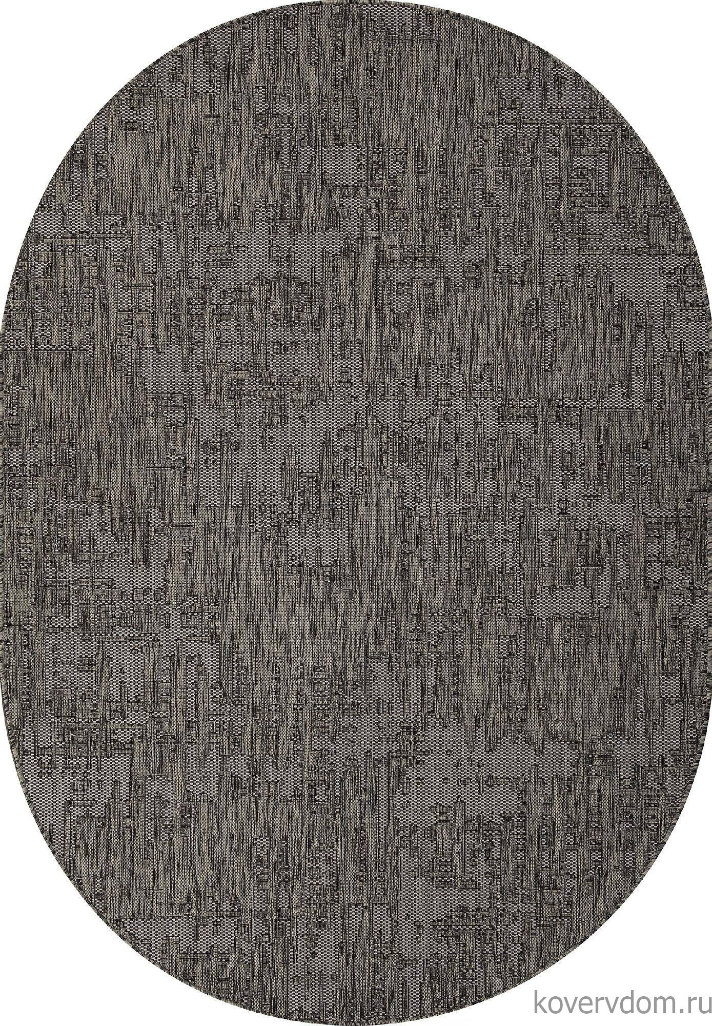 Ковер-циновка KAIR S144 BLACK-GRAY Овал Ковер-циновка KAIR S144 BLACK-GRAY Овал
