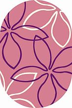 Овальный ковер розовый VISION DELUXE v806 PINK Овал