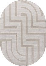 Ковер гипоаллергенный искусственный DIOS-A F439 CREAM Овал