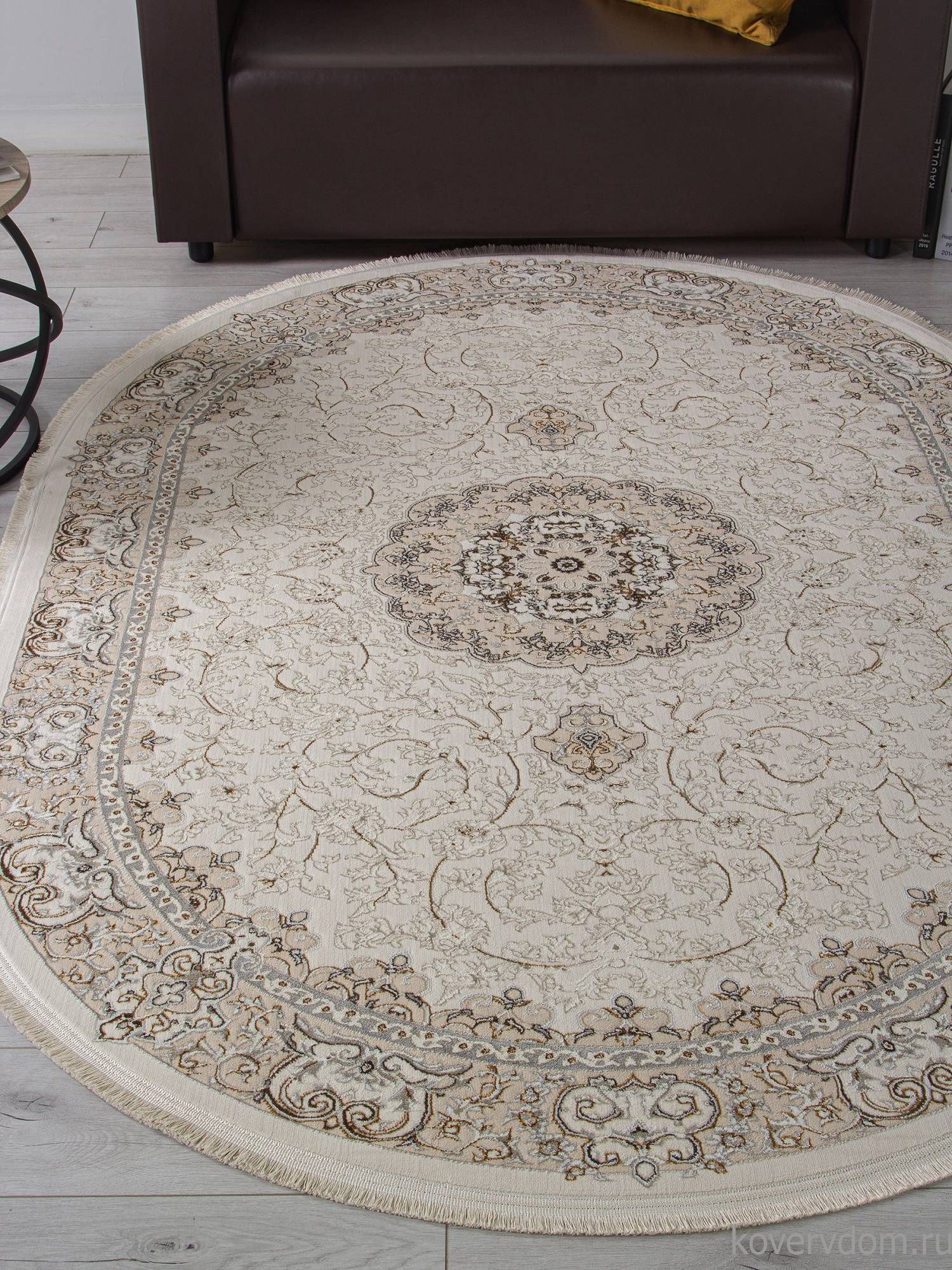 Ковер ZARINA M107A CREAM / CREAM Овал