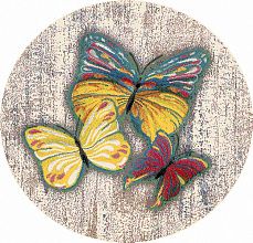 Круглый ковер RIO C064 PINK-MULTICOLOR Круг