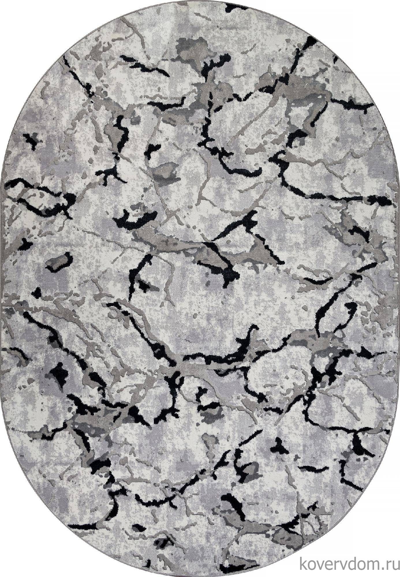 Ковер PALERMO F289 DARK GRAY Овал Ковер PALERMO F289 DARK GRAY Овал