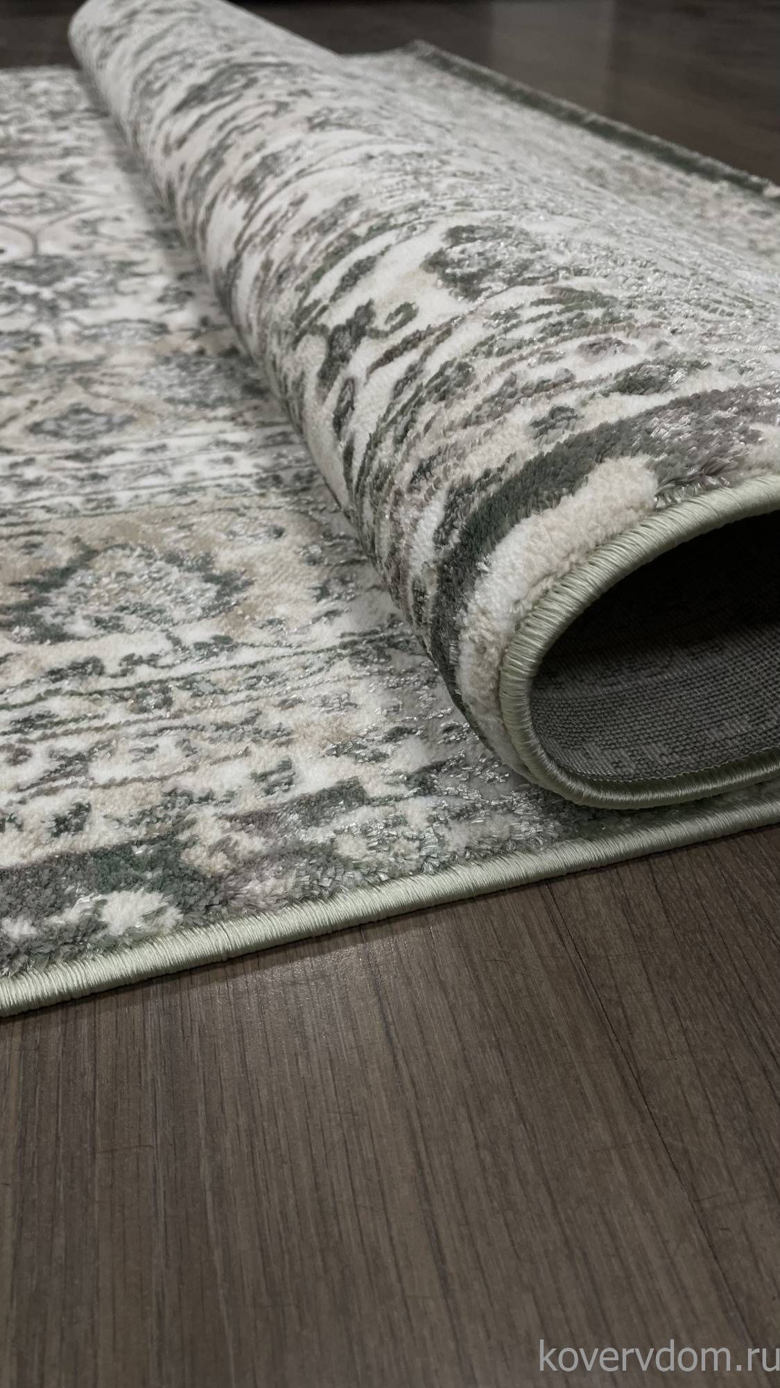 Ковер LILY 8504A S.WHITE / P.GREEN