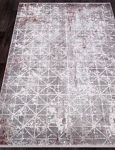 Круглый ковер DIOR 5852C GREY - PINK