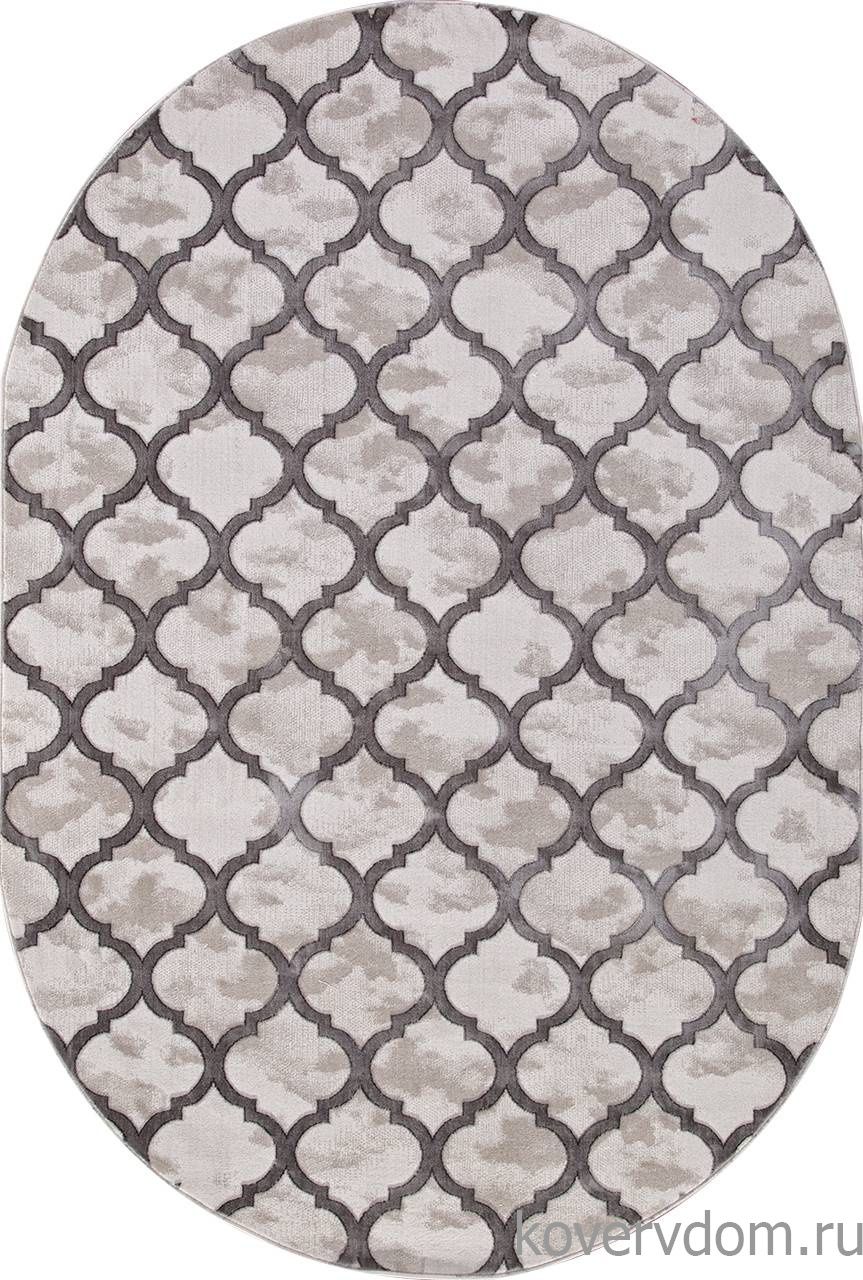 Ковер STAR P0066 L.GRAY / L.GRAY Овал