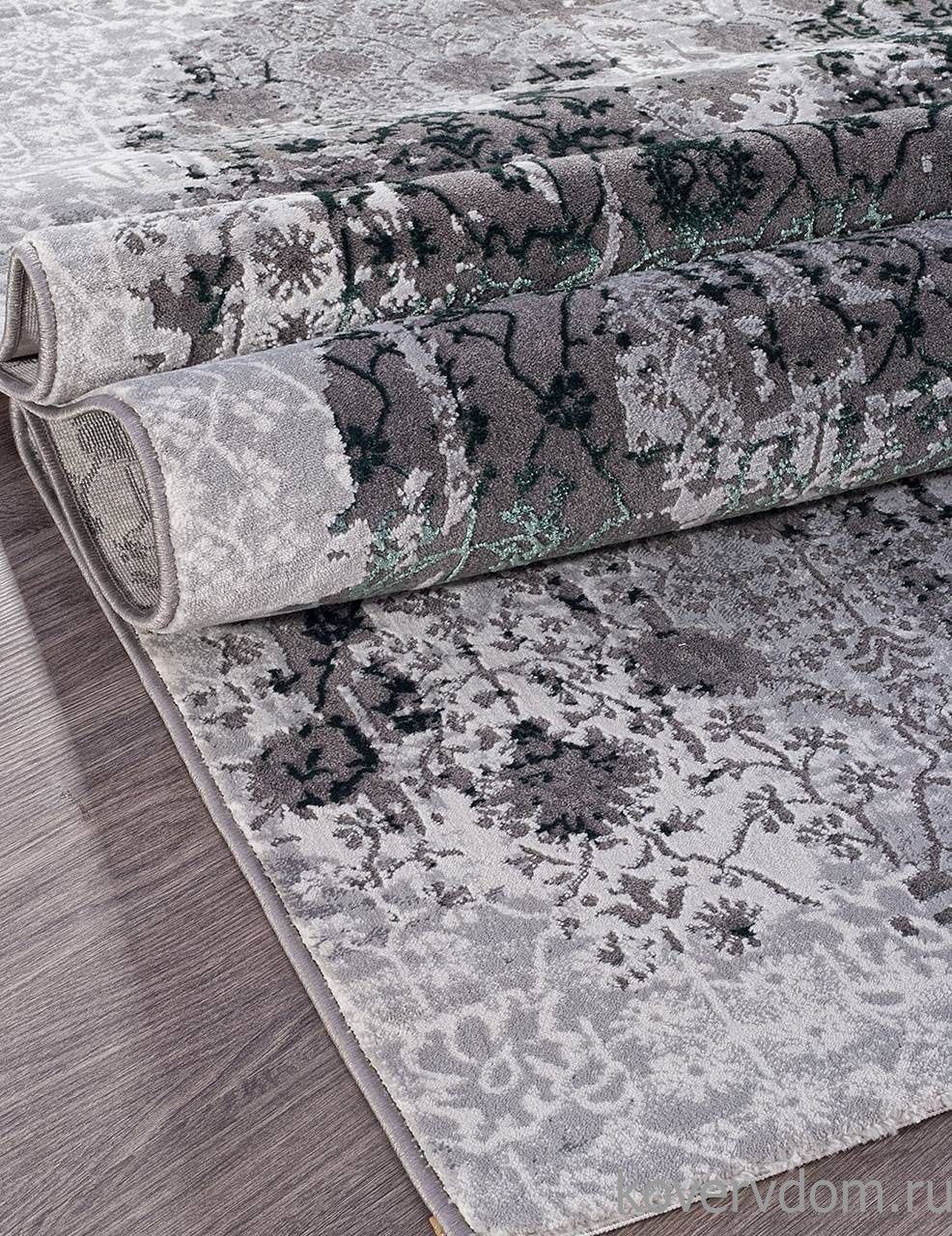 Ковер GRAND 33370 954 GREY / GREEN Ковер GRAND 33370 954 GREY / GREEN