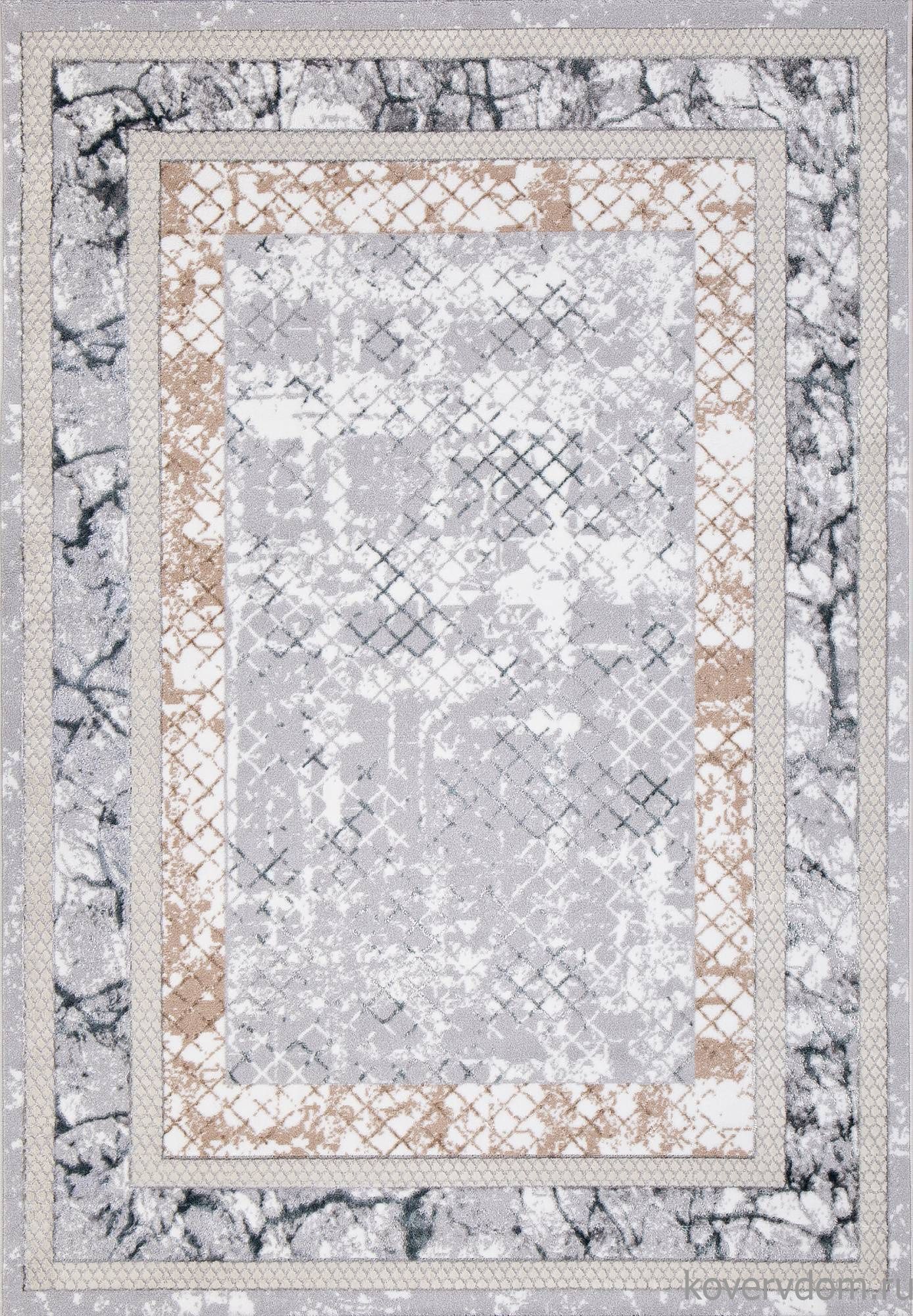 Ковер PERU C074A D.GREY SHIRINK / BLUE FDY