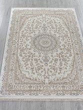 Ковер с бахромой MOSSO 27239A CREAM / NAVY