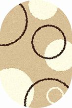 Ковер SHAGGY ULTRA s610 BEIGE Овал