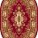 Ковер STANDARD Fatima S dark red ОВАЛ