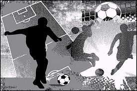 Ковер с футбольным мячом для подростка Футбол MANGO 11143-190