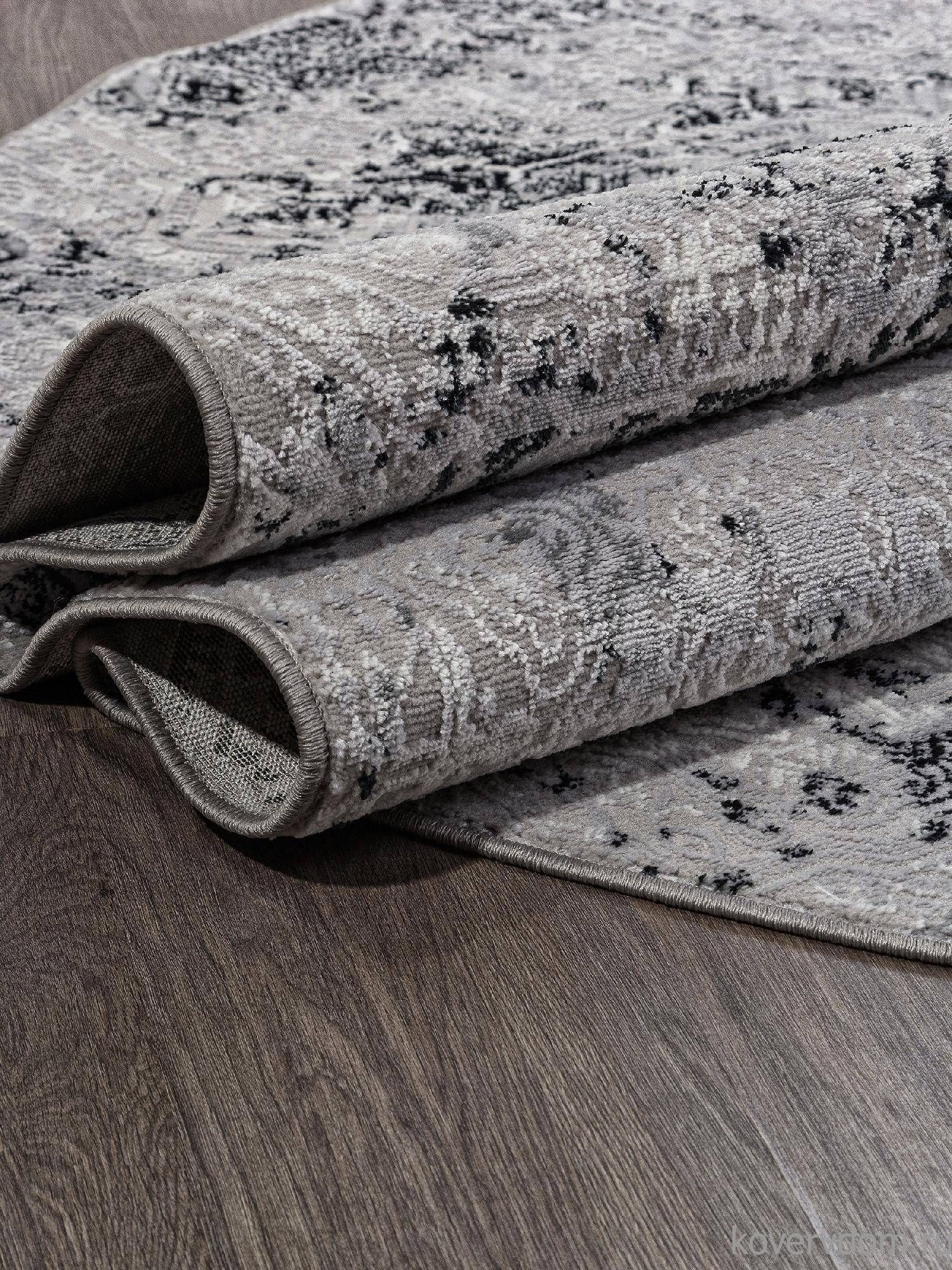 Ковер PALERMO F281 DARK GRAY Овал Ковер PALERMO F281 DARK GRAY Овал