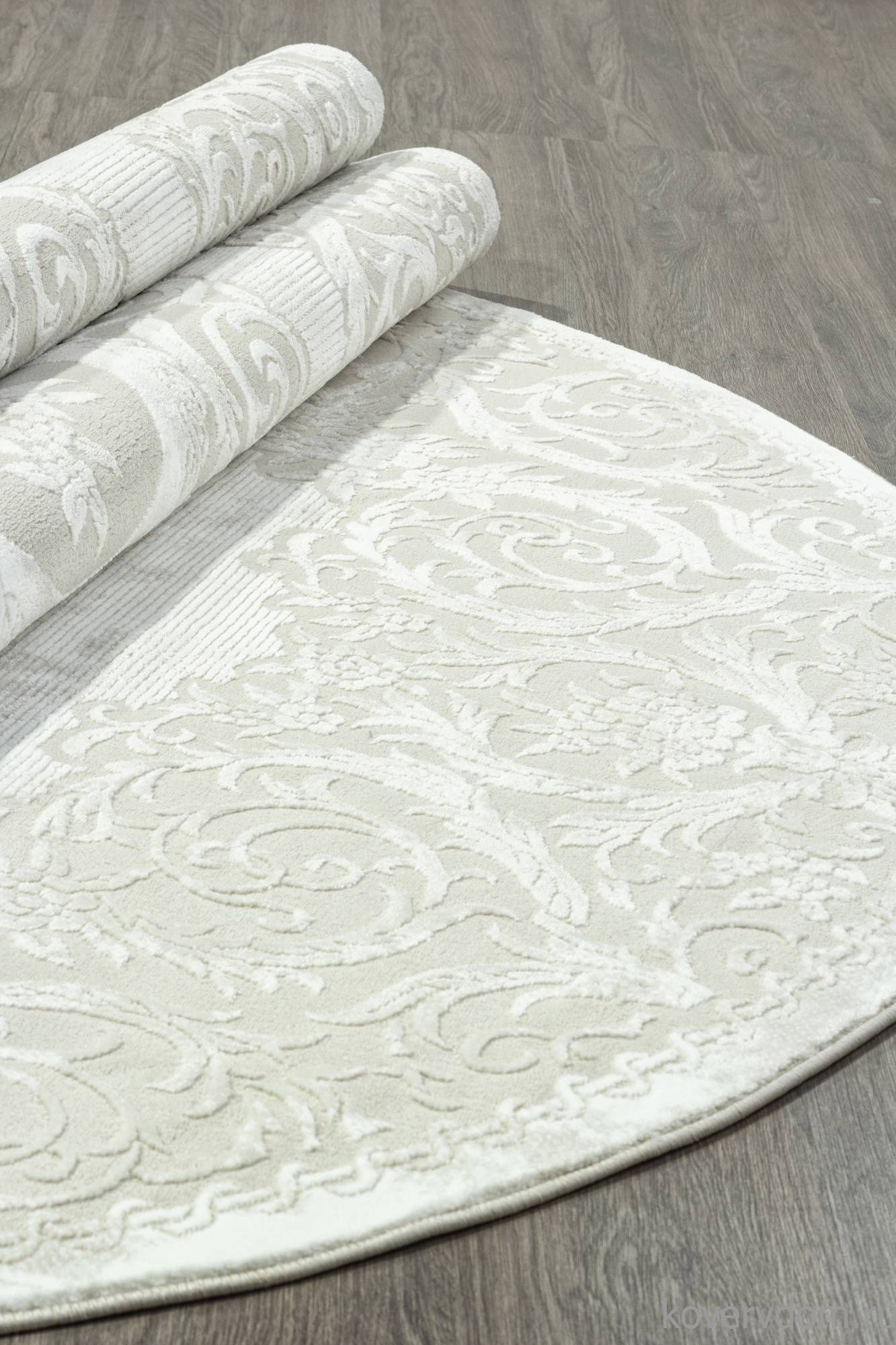 Ковер SIROCCO E413AC BEIGE / WHITE Овал Ковер SIROCCO E413AC BEIGE / WHITE Овал