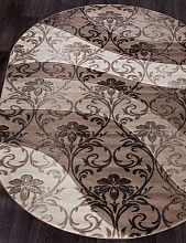 Овальный ковер в гостиную MEGA CARVING D268 BEIGE Овал
