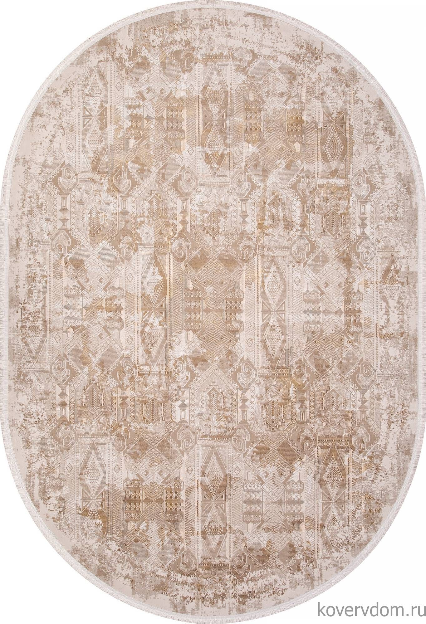 Ковер LISSABON SI023B BROWN / BROWN Овал