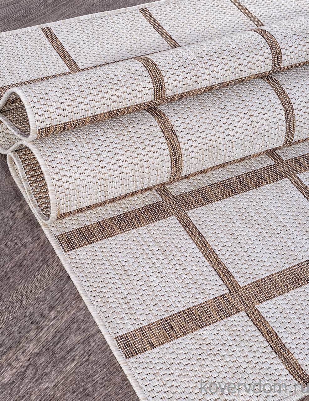 Ковер циновка VEGAS S004 CREAM-BROWN Ковер циновка VEGAS S004 CREAM-BROWN