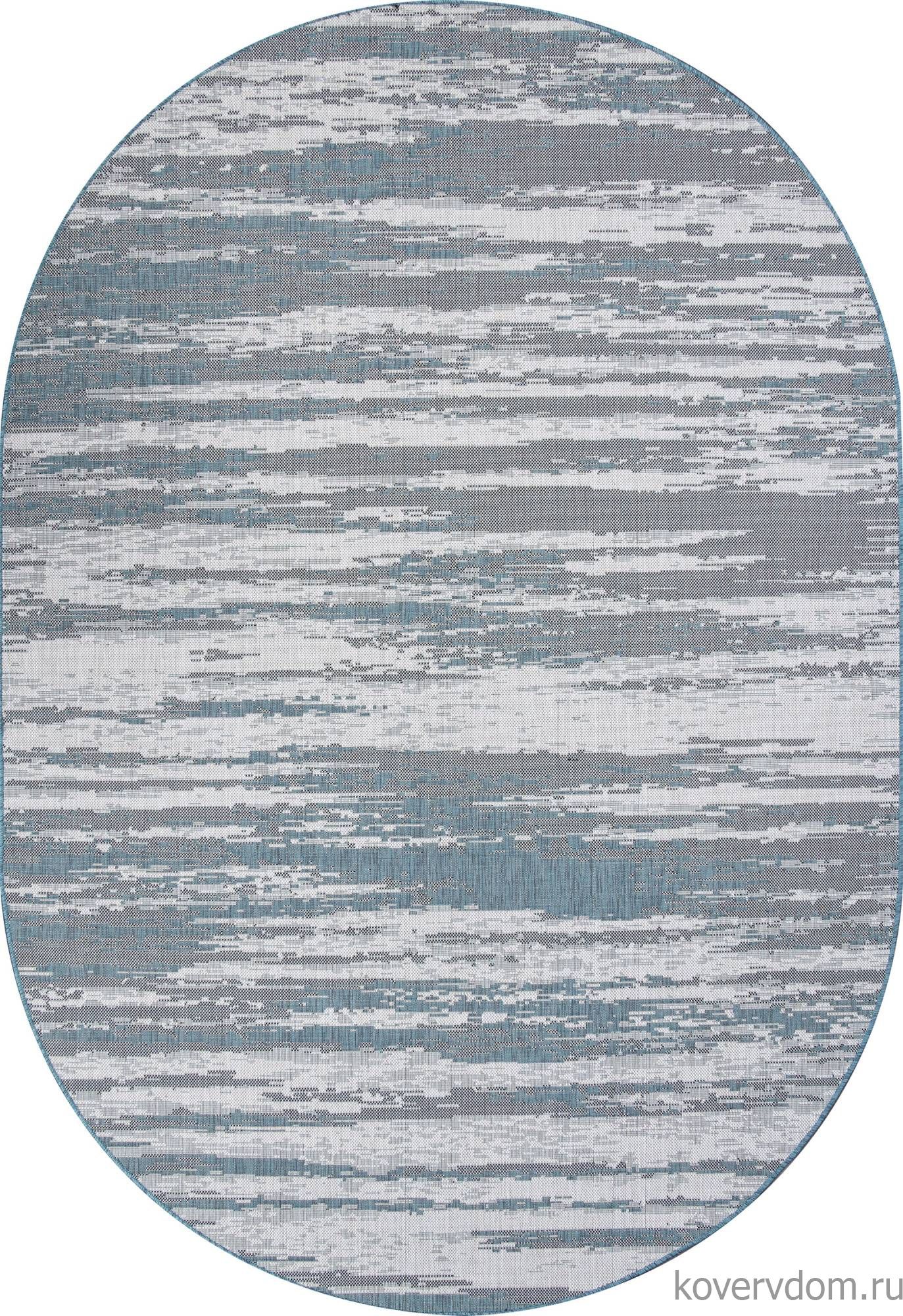 Ковер-циновка KAIR S143 BLUE Овал