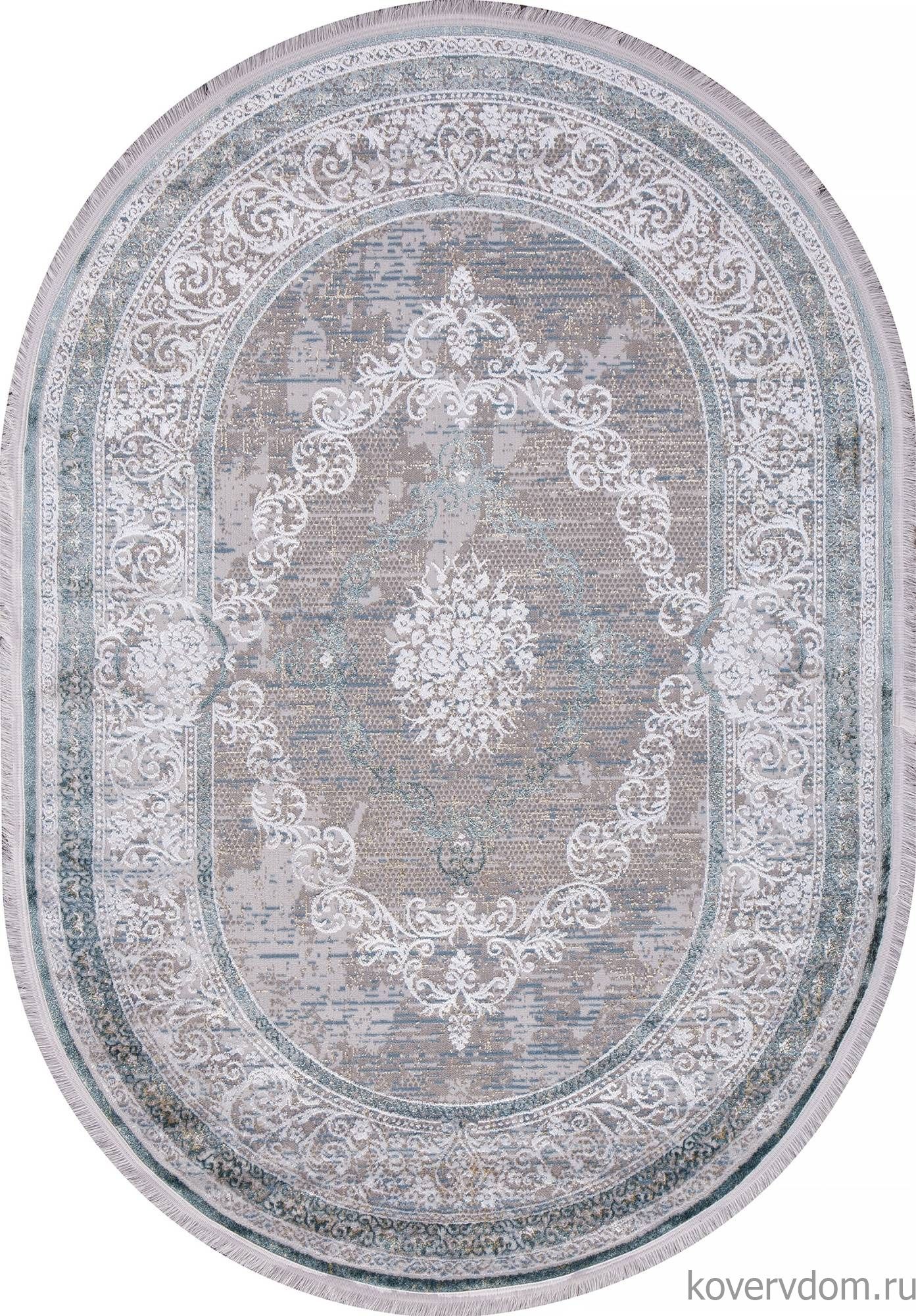 Ковер AJMAL LP 292 CREAM / TURQUOISE Овал